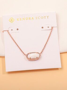 NEW Kendra Scott Elisa Rose Gold Ivory Pearl Necklace